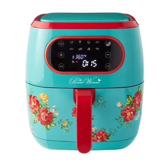 🎁 New Pioneer Woman Vintage Floral 6.3 Quart Air Fryer with LED Screen, 13.46" - Picture 5 of 9